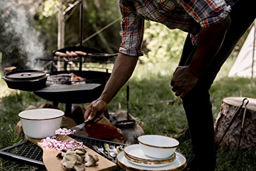 Barebones Heavy Duty Grill Grate - Rectangular, Cast Iron Camping Grill Grate - BBQ Grill, Fire Pit Grill Grate, Over Fire Camp Grill, Fire Grill, Campfire Grill Grates