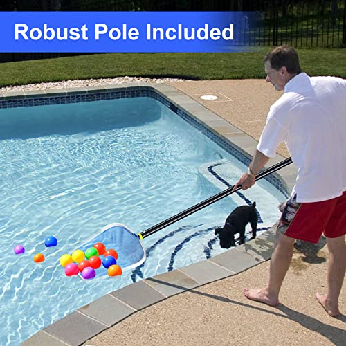 Pool Skimmer Net with Pole,Swimming Pool Net Fine Mesh with 5FT