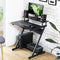 FITUEYES Computer Desk with Storage Shelf Modern Study Writing Table fit Working/Gaming for Small Spaces Black 70cm