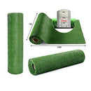 Artificial Grass Synthetic Turf 10SQM 1x10m Roll Lawn Fake Olive Faux Plastic Yarn Mat Flooring Carpet Decor 15mm 10 Pins