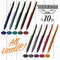 Zebra Sarasa Clip 0.5 Retractable Gel Ink Pen, Rubber Grip, 0.5 mm, Vintage Colors, 10 Color Bundle (JJ15-5C-VI2+JJ15-5C-VI2)