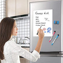 Fridge Whiteboard Magnetic, Dry Erase Board Self Adhesive for Any Smooth Surface with New Stain Resistant Technology,Home Kitchen Fridge Shopping List and Office Notice Board (16" X 12")