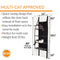 K&H PET PRODUCTS Hangin’ Cat Tree - Door Mounted Climber Cat Wall Perch Furniture Cat Hammock for Indoor, Hanging/Elevated Bed - 4 Story Gray 12 X 22 X 65 Inches