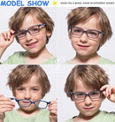 TR90 Kids Blue Light Blocking Computer Glasses Video Gaming Glasses for Children Deep Sleep Eyewear 4-12