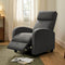 Rankok Recliner Chair Adjustable Modern Recliner for Living Room Single Home Theater Recliner Sofa for Adults with Thickened Sponge Seat Backrest (Dark Gray)