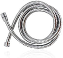 ValueHall Shower Hose 59Inches/1.5M Stainless Steel Shower Head Hose Double Lock Extra Long Replacement Handheld Shower Hose with Brass Fittings Teflon Tape and Washers Included Chrome Finish V7052