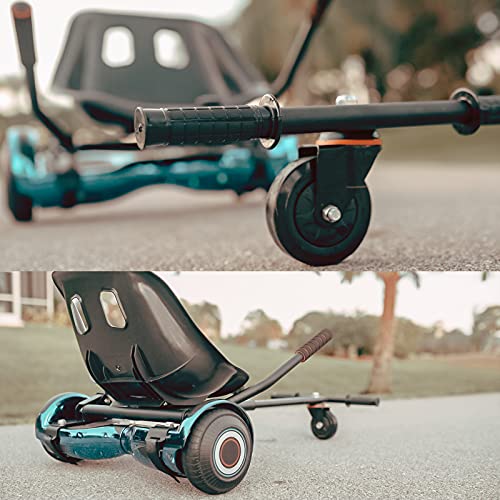 KKA Hoverboard Accessories, Hoverboard Seat Attachment Fits Self Balancing Scooter Go Cart Frame (Black)