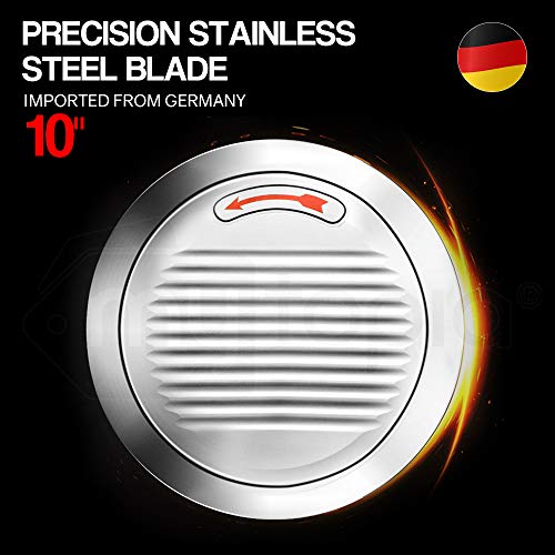 EuroChef Commercial Meat Slicer 10" Blade 320W Electric Multi-Purpose Stainless Steel Machine
