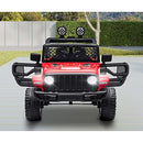 Mazam Jeep Kids Ride On Car with 12V Battery Twin Motors and Remote Control Red