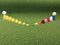 BirTee Golf Tees - PRO Speed Version with Enhanced Durability - 8 Pack. Indoor Golf Tees/Golf Simulator Tees/Winter Golf Tees. (Orange)