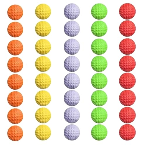 40 Pack Foam Golf Practice Balls,Realistic Feel and Limited Flight, Soft True Spin and Feel Training Balls Ideal for Indoor and Outdoor Training