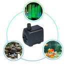 Staright LED Light Submersible Pump 800L/H Ultra-Quiet Aquarium Pond Tank Pool Water Fountain Pump AU Plug