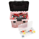 Stalwart 75-STO3183 Parts & Crafts Rack Style Tool Box with 4 Organizers, Pink