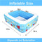 Kiddie Pool, 185cm × 148cm × 56cm Inflatable Pool with Inflatable Soft Floor, Cool Summer Swimming Pool for Kids and Family, Blow Up Pool for Backyard, Garden, Indoor, or Outdoor