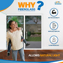 Magnetic Screen Door, French Door, Durable Fiberglass Double Door Screen Mesh Curtain to Keep Bugs Out