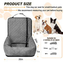 Sephyroth Dog Car Seat for Small/Medium Dogs Under 40LBS,Dog Car Bed Washable Pet Travel Safety Car Seat,Super Soft Safe Removable Pet Booster Seat,Fits for All Cars