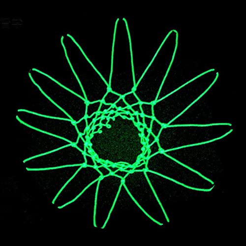 Amazing Glow in The Dark Light Sun Powered Basketball Hoop Net Shoots Training