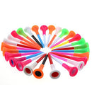 Rubber Cushion Top Plastic Golf Tees Mixed Colors Pack of 50pcs (3-1/4")
