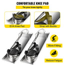 VEVOR Concrete Knee Boards Slider Knee Boards 28'' x 8'' Kneeler Board Stainless Steel Kneedboards Concrete Sliders Pair Moving Sliders w/Concrete Knee Pads & Board Straps for Concrete Finishing