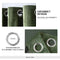 MIULEE Velvet Curtains Olive Green Extra Long Elegant Grommet Curtains Thermal Insulated Soundproof Room Darkening Curtains/Drapes for Classical Living Room Bedroom Decor 52 x 108 Inch Set of 2