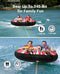 ZOOMBROS Towable Tubes for Boating 2 Person, Water Tubes for Boats to Pull, Safety Inflatable Boat Tubes and Towables, Water Sport Towables with Drainage, Quick Connector, Large Capacity