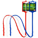 Zip-It Hair Clog Removal 25-inch Overall Length Drain Snake Cleaner (3-Pack) – Red White & Blue Edition – Unclog Your Sink, Shower, & Tub In Seconds – Non-toxic, Made in the USA