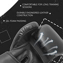 CATZONS Boxing Gloves with 180" Hand Wraps,PU Leather Kickboxing Training Fight Gloves,for Men and Women (16 oz)