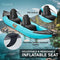 SereneLife 2 Person Inflatable Kayak - Double Kayak with Aluminum Paddles, Repair Kit - Lightweight, Portable Adult Kayaks with High-Output Pump - Durable Vinyl Kayak for Lake, Mild River – Aqua