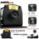X-Bull 12V 3000LBS/1360kg Electric ATV Winch 2 Remote Wireles Control Steel Cable Boat ATV Kit…