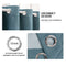 MIULEE 2 Panels Linen Curtains 90 Inches Long Blackout Curtain Panels for Bedroom/Living Room Curtain Drapes Thermal Insulating Texture Grommet Top-Eggshell Blue