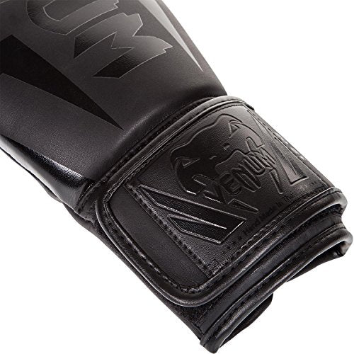 Venum Elite Boxing Gloves, Black, 16 oz