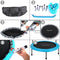 SereneLife Portable & Foldable Trampoline - 40" in-Home Mini Rebounder with Adjustable Handrail, Fitness Body Exercise, Springfree Safe for Kids - SLELT403