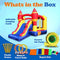 SereneLife Inflatable Bounce House Castle Bouncer - In/Outdoor Portable Jumping Bounce Castle w/Slide, Safety Net - Kids Castle Party Bounce House - Ocean Balls, Air Pump, Carry Bag -SLIB970
