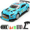 28℃ RC Car 2.4Ghz Remote Control 1:14 Scale RC Drift car for Adults Kids Gifts 4WD RTR High Speed RC Vehicle with LED Light (Blue) (Blue-New)