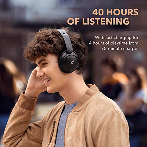Soundcore by Anker Life Q30 Hybrid Active Noise Cancelling Headphones with Multiple Modes, Hi-Res Sound, 40H Playtime, Fast Charge, Soft Earcups, Bluetooth Headphones, Travel