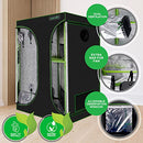 Lightweight Hydroponic Grow Tent Garden - 36'' x 24'' x 53'' Indoor Plant Growing System w/Durable Reflective 600D Mylar, Observation Window - Includes Removable Floor Tray, Pole Shelf