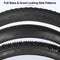 FITTOO Bike Bicycle Tire, Mountain Bike Rubber Tire, 26in, Great Traction, Fast Rolling, Long Lasting, Black with Carbon Steel Beads