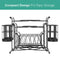 Sorbus Buffet Caddy — 7-Piece Stackable Set Includes Plate, Napkin, and Silverware Holder, 3-Tier Detachable Tabletop Organizer — Ideal for Kitchen, Dining, Entertaining, Parties,Thanksgiving (Black)