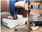 FLYPAL Inflatable Foot Rest for Air Travel, U.S Patented 2 in 1 Design, Blow-Up Pillow Cushion for Home, Office and Kids to Sleep on Long Flights, 17“x11 x17, Grey.