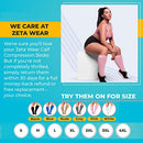 Zeta Socks Short Length Plus Size Compression Socks for Men and Women, XL (Black)