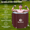 Ice Bath Tub for Athletes Portable Cold Plunge Tub Ice Bath Cold Plunge Tub Outdoor Ice Barrel Ice Bath Tub For Adults Cold Therapy Tub for Recovery (BY9001 New reddish brown-29.5"Φ x 26.8"H)