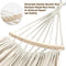 Chihee Cotton Hammock Large Soft Breathable Camping Hammock Holds Up to 660lbs Portable Tree Hammock with Detachable Spreader Bar Pillow 2 Strong Webbings 2 Carabiners Patio Garden Indoor Outdoor