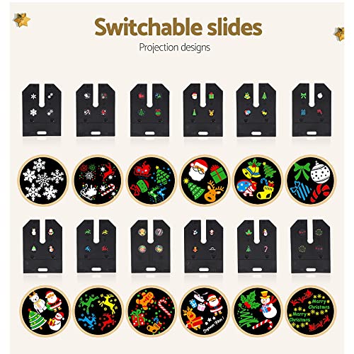 Jingle Jollys Christmas Projector Laser Lights Moving Landscape Light Lamp