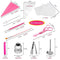 Tongke 83 Pieces Cake Decorating Equipment, Stainless Steel Nozzles Tips Kits with Reusable Piping Bags, Pastry, Cake, Pastry Tool Scrapers