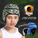 HOLDOMG Soft Helmet Flag Football Rugby Goalkeeper Helmet Scrum Cap Soft Shell Helmet Soccer Headgear Special Needs Protection for Childrens (Black)