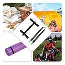 Cosmos Portable Yoga Mat Strap Mat Sling Picnic Blanket Strap with Adjustable Shoulder Strap & Handle for Festivals Picnics Camping Motorcycle Bedroll Pilates, Black, Black