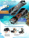 Zenoplige Mask Fins Snorkel Set Adults Men Women, Swim Goggles 180 Panoramic View Anti-Fog Anti-Leak Dry Top Snorkel and Dive Flippers Kit with Gear Bag for Snorkeling Swimming Scuba Diving Training