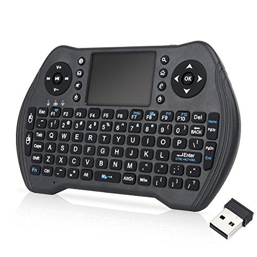 Zedo Backlit Mini Wireless Keyboard 2.4G, Handheld Remote with Touchpad Mouse for Android TV Box, Windows PC, HTPC, IPTV, Raspberry Pi, XBOX 360, PS3, PS4