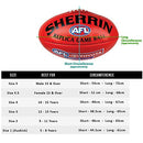 Sherrin AFL Replica Game Ball, Yellow, Size 5