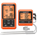 ThermoPro TP826 500FT Wireless Meat Thermometer, Dual Meat Probe Cooking Thermometer with HI/Low Alert& Kitchen Timer, IPX4 Food Grill Thermometer, BBQ Smoker Thermometer for Oven,Grilling Gifts